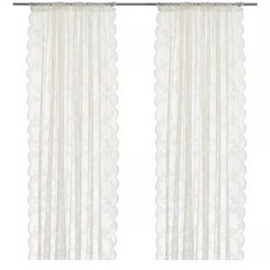 IKEA Lace curtains-(4 Panels) ALVINE SPETS